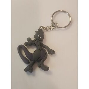 Small‎ MewTwo Pokémon 2 Sided Rubber Keychain